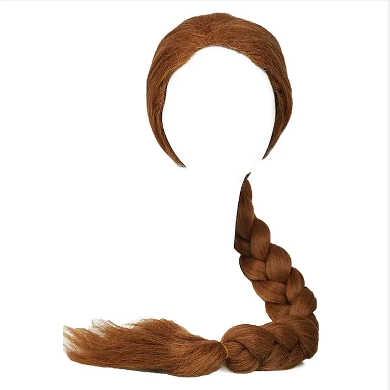 HAIRJOY Synthetic Hair Shrek Princess Fiona Wigs Ultra-long Brown Braid Wig Cosplay Accessory Coslive