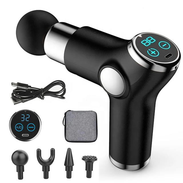 Bolt Deep Tissue Massage Gun | 4000 mAH Battery (Black)