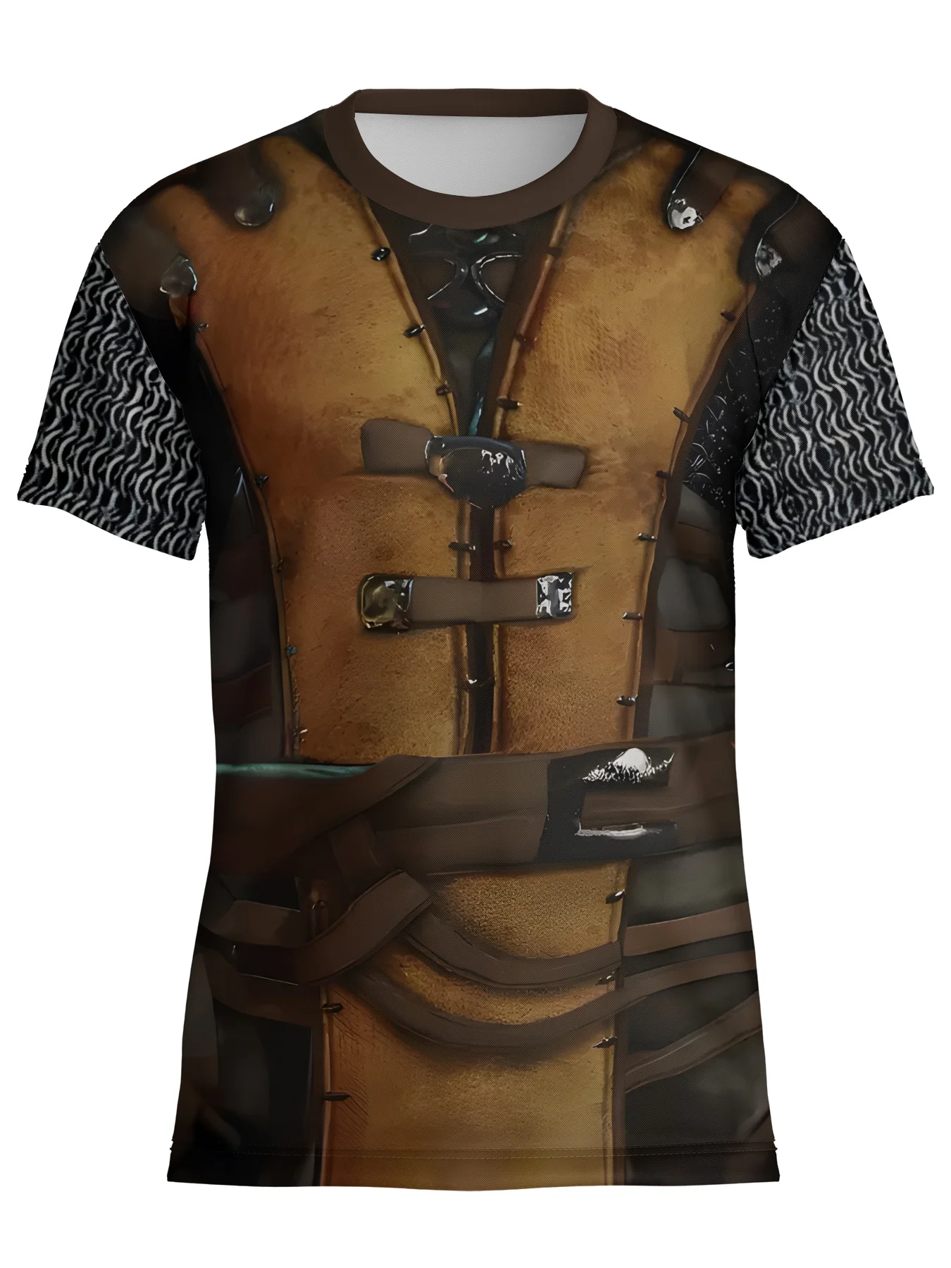 남성용 육군 다크 브라운 패턴 티셔츠, 2024 신상