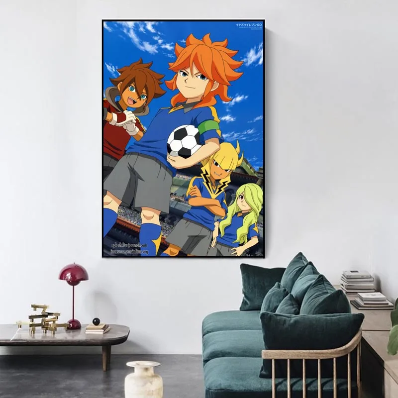 Фото Сатиновая фотография для украшения интерьера Inazuma Eleven, фотография стен 20x30 см, 27x40 см, 30x45 см, 40x60 см №2