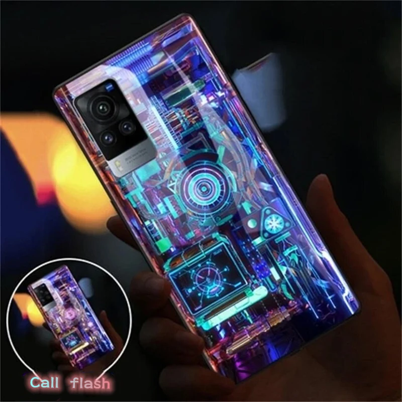 Luxury Circuit LED Light-Up Flash Phone Case with Smart Control