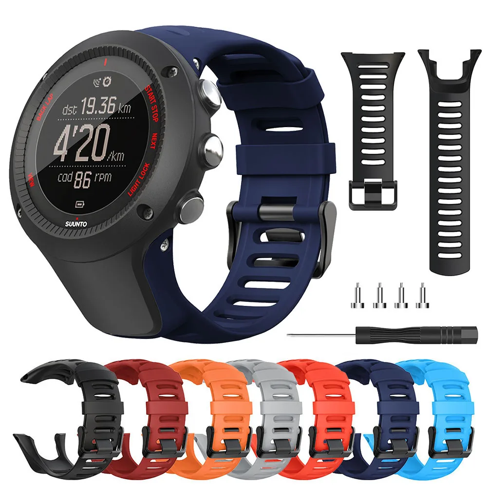 Durable 24mm Silicone Replacement Strap