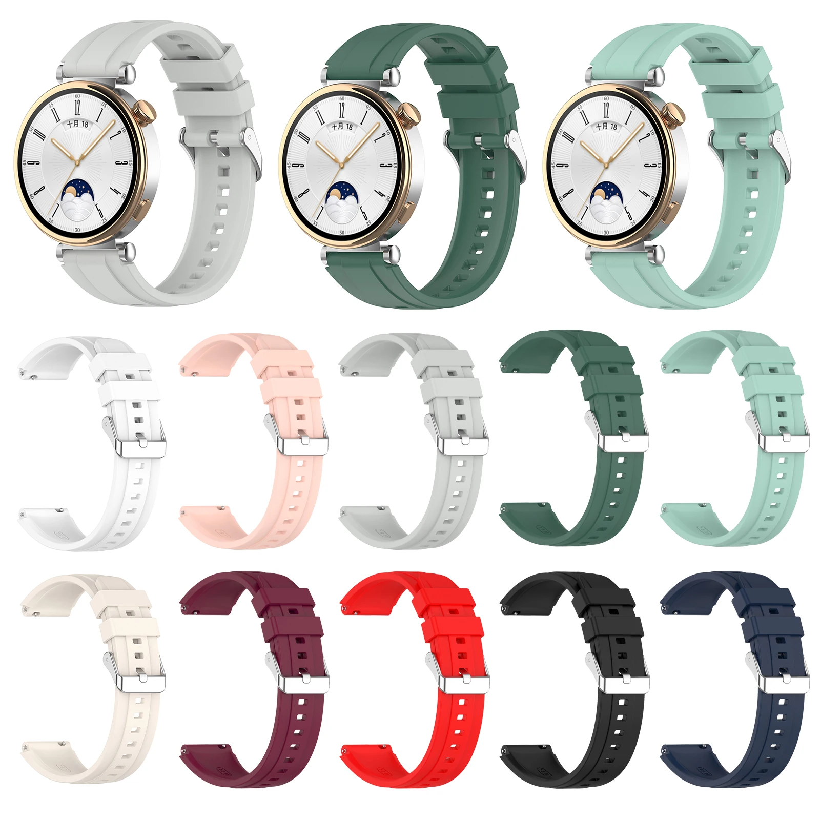 Cinturino In Silicone Per Huawei Watch Gt 4 Cinturino Quick Fit Wristband Per Huawei Watch Gt 4 41 46Mm Smartwatch Band Widt 18 22Mm