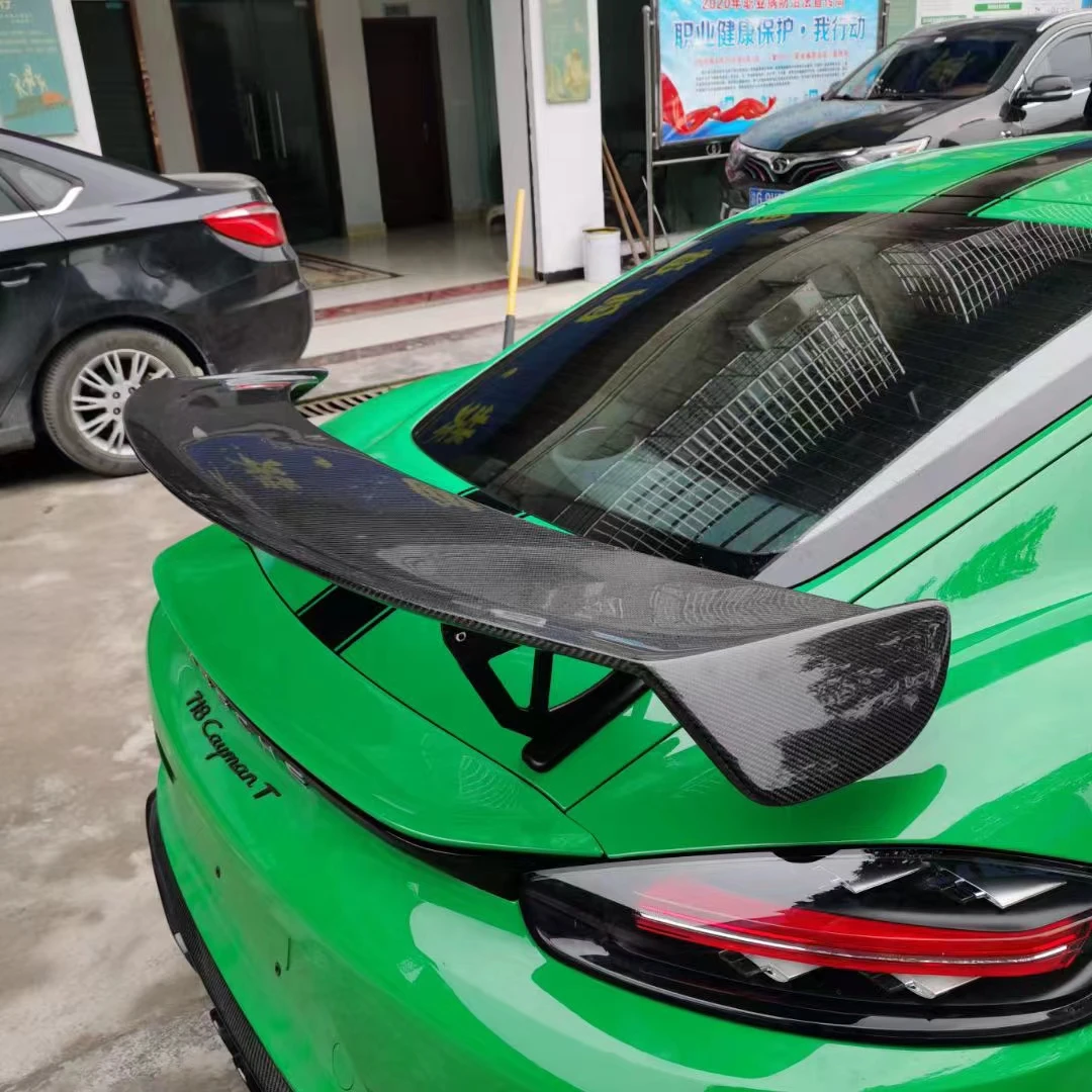 

Спойлер из углеродного волокна для Porsche Boxster 718, обновленный спойлер из углеродного волокна GT4