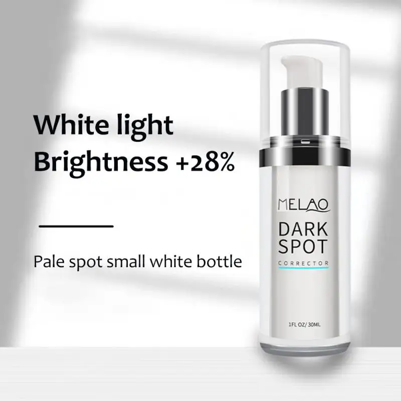 new Dark spot freckle whitening essence Brightens and evens skin tone facial serum Small white bottle of moisturizing essence