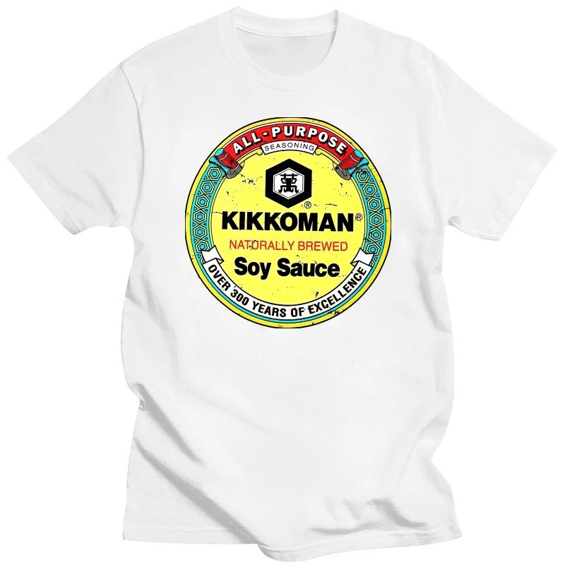 

Мужская черная футболка KIKKOMAN с соевым соусом