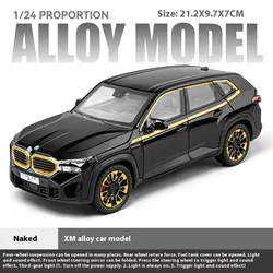 Luxury 1:24 Alloy Metal Diecast Car with Sound and Light - Children's Toy and Collectible Gift (Black - boxed)