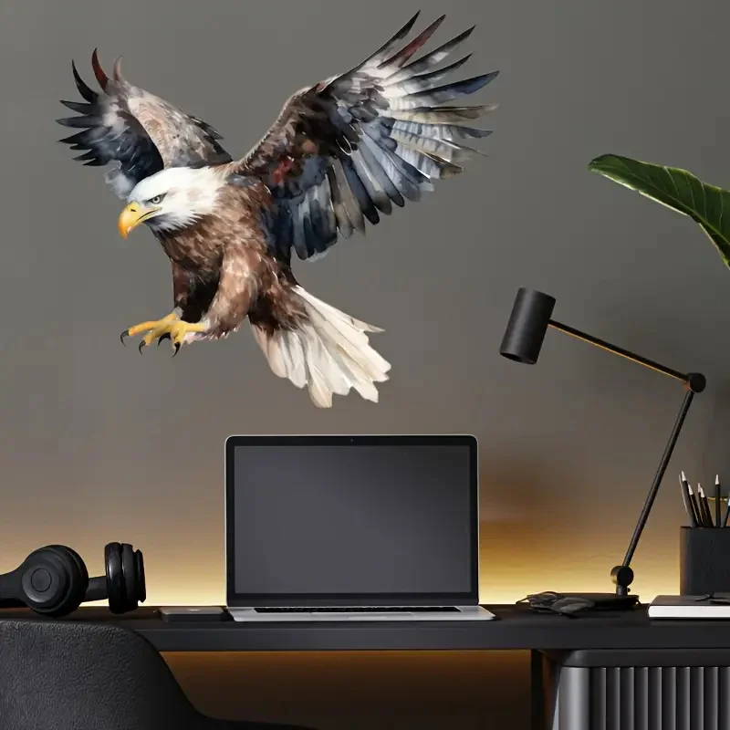 Flying Eagle Wall Stickers Bright Bathroom for Home Decoration Vinyl Car Decals Art Wall Paper Poster