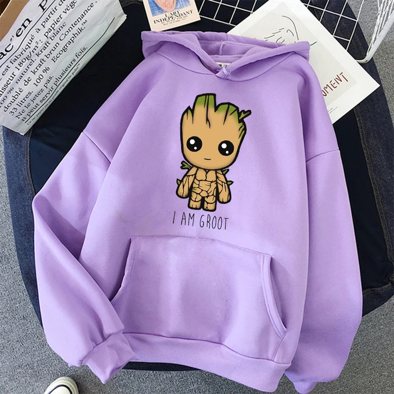 thumbnail image 1 of Sudadera con capucha De Groot para hombre y mujer, suéter Unisex con estampado de Héroe de película, de gran tamaño, de alta calidad, 1 of 4