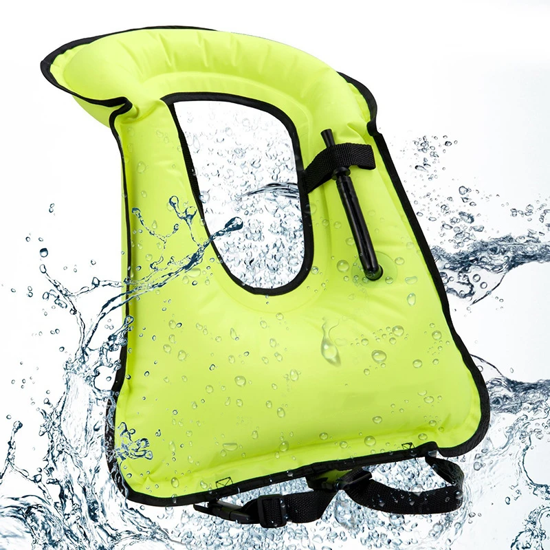 Portable Snorkel Swimming Jackets Adults Vest Life Jacket Inflatable