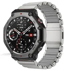 Luxury Titanium Rubber Strap with Magnetic Buckle - Amazfit T - Rex 2 (TIH)