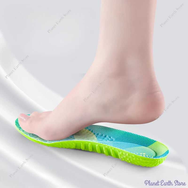 Size 35-46 1 Pair Sport Shock Absorption Insoles Air Cushion Breathable Arch Support Orthopedic Shoe Pads