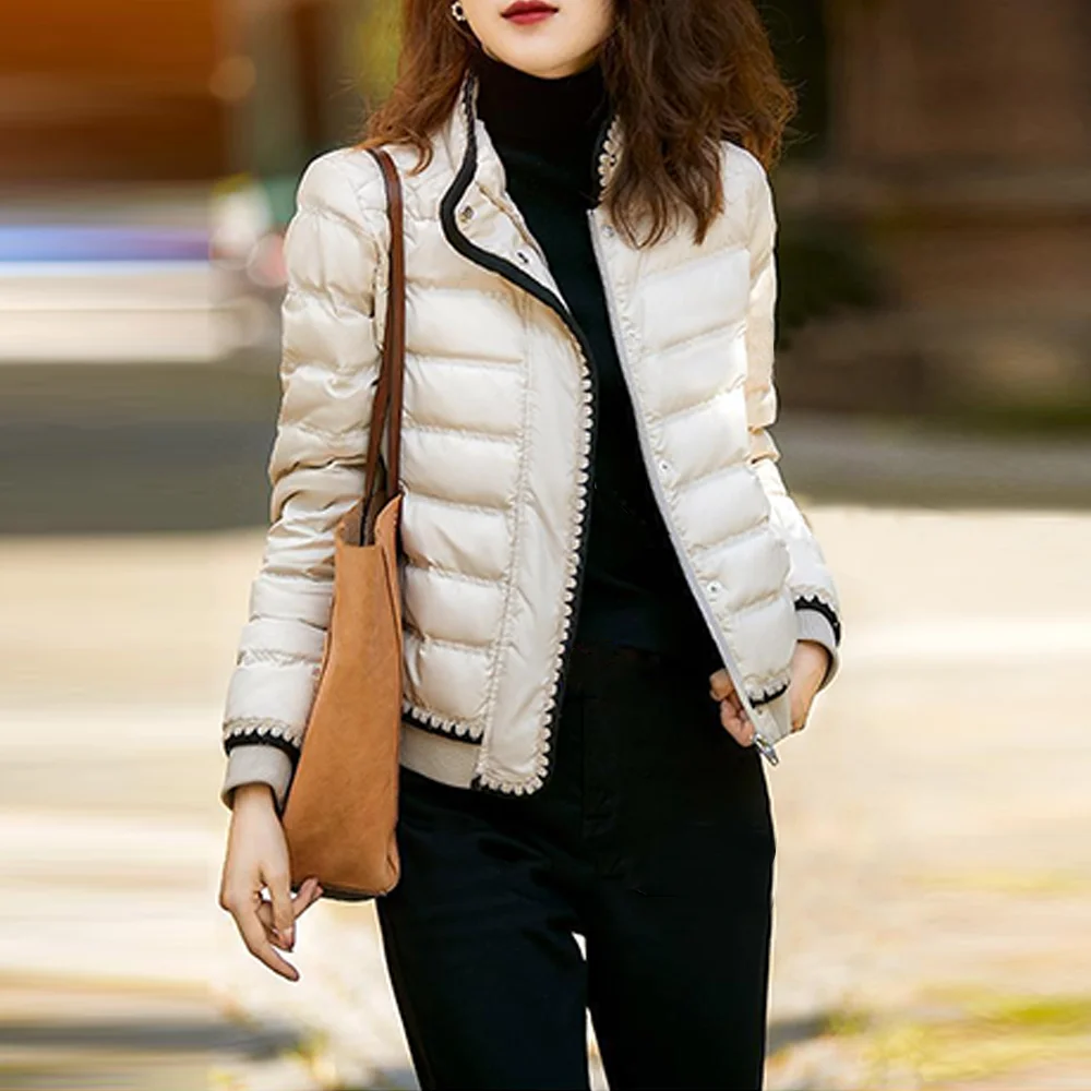 

Женская парка с длинным рукавом, элегантное хлопковое пальто, новинка весны 2024, теплые пуховики, Повседневная зимняя одежда, Женская Корейская одежда