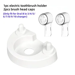 Elegant Toothbrush Holder Stand - Sleek Bathroom Organizer and Storage Solution (White)