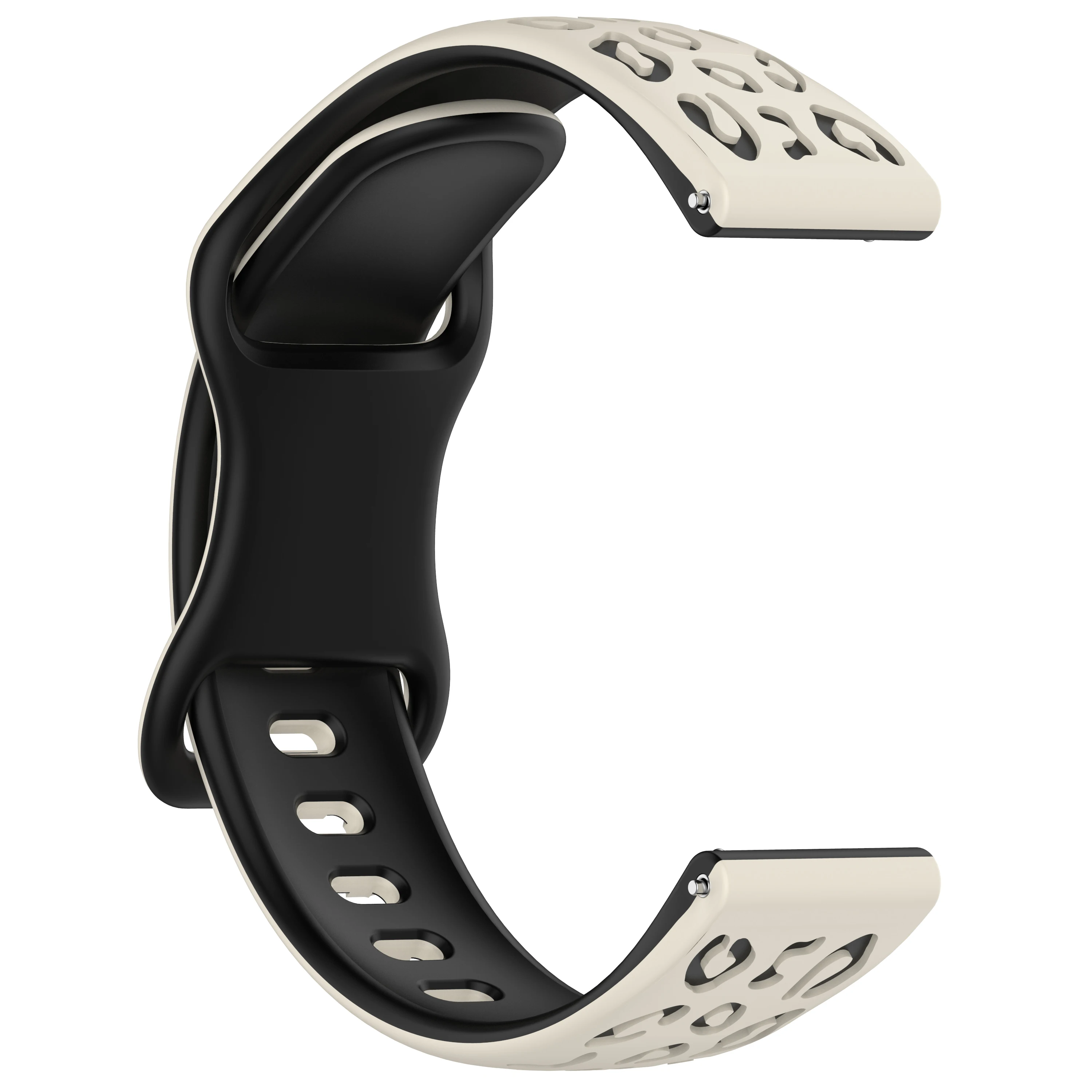 Leopard Silicone Watch Band - 20mm Adjustable Strap