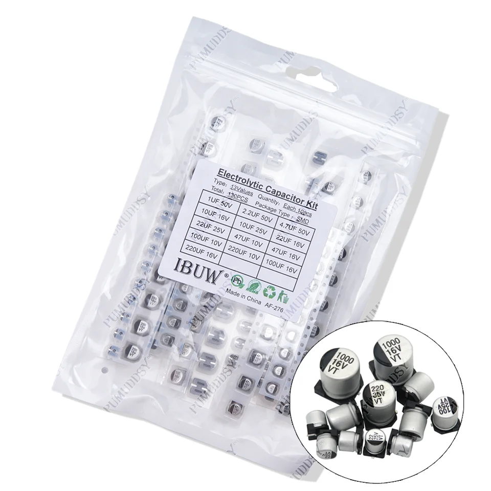 DollaTek 130 Pz/Set 13 valori SD Kit condensatore elettrolitico in