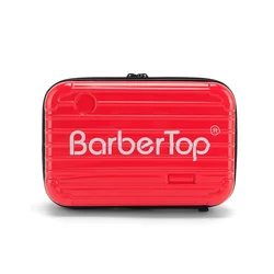 Red Barber Shockproof Hair Scissors Case - Crush - Resistant, Waterproof Styling Tool Box (S)