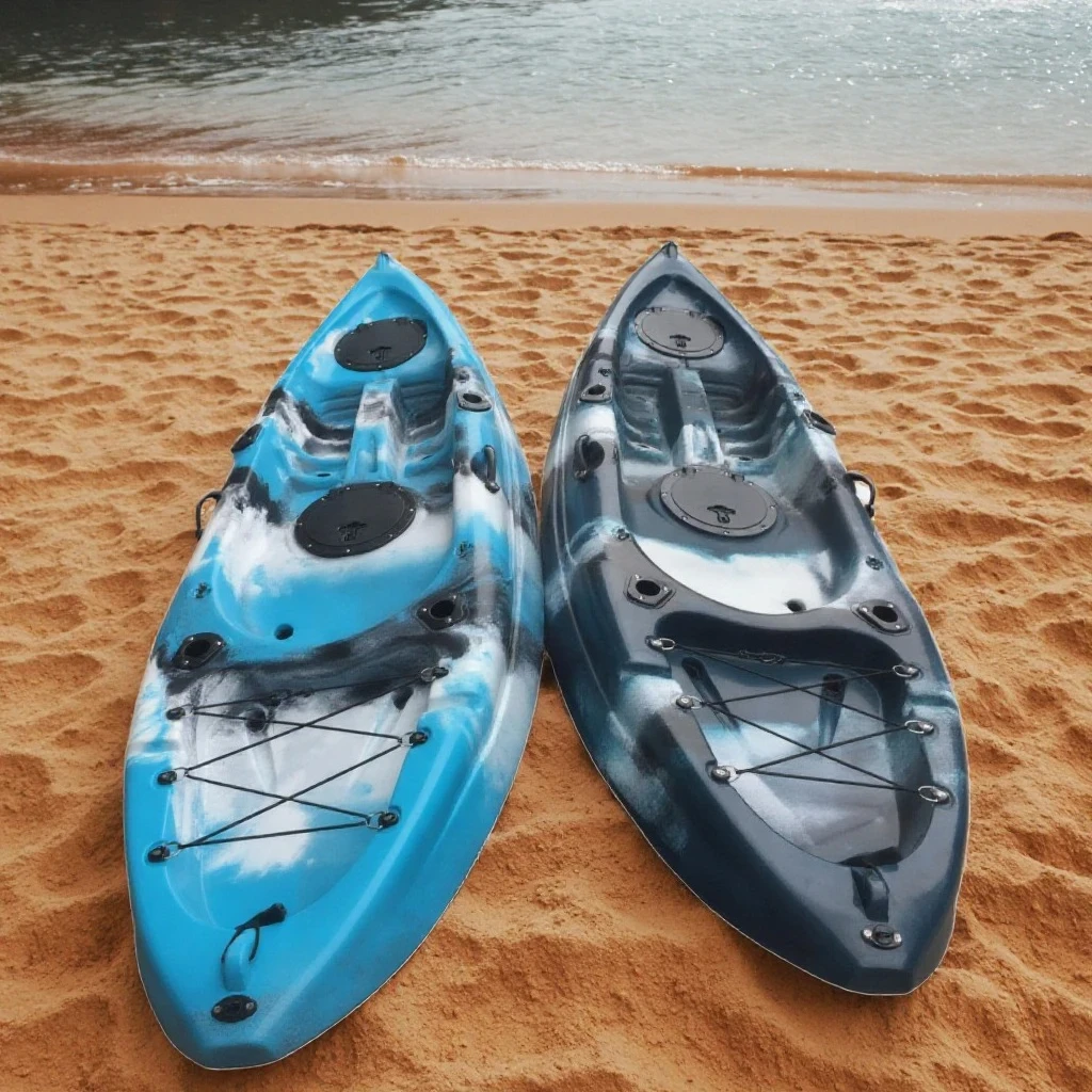 Kayak gonflable, plastique, bateau, Durable et robuste, pratique et Portable, emballage une pièce, accessoires complets, pêche