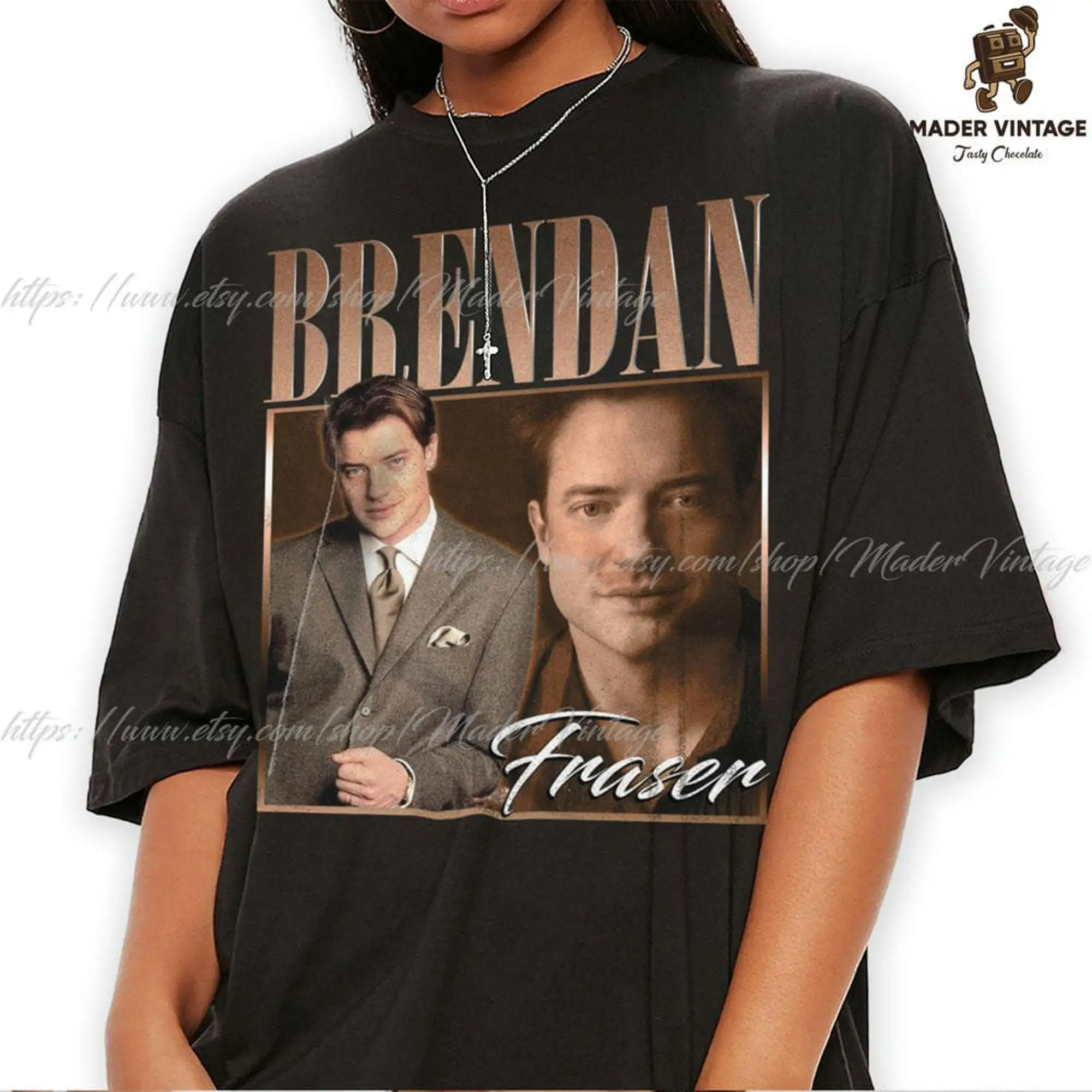 Brendan Fraser Vintage T Shirt Omaggio Merch Tarzan