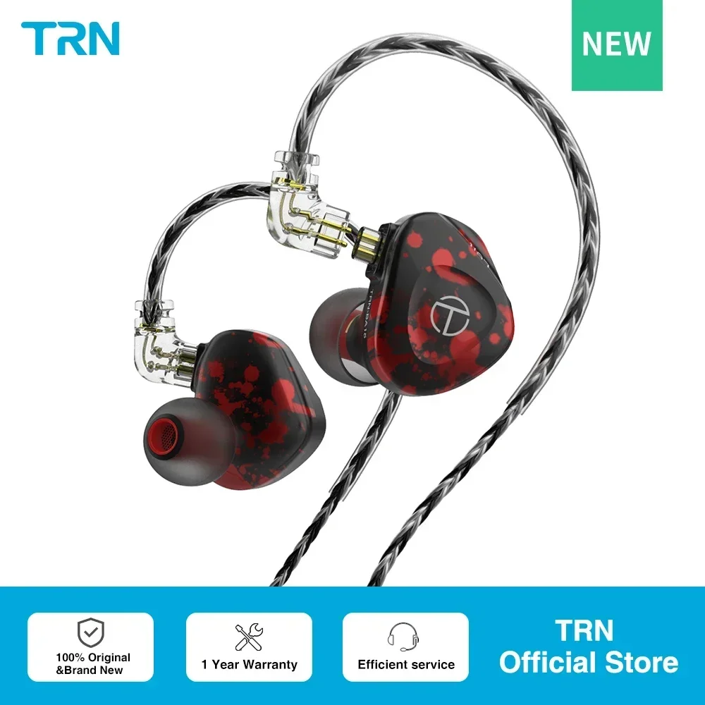 

TRN BA15 In-Ear HIFI Earphones 30BA Driver Balanced Amarture DJ Monitor Headphone Earbuds with QDC Cable TRN VX V90S T300 TA1