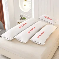 1pc White Pillow Core Home Bed Long Pillows подушки Washable Pillow Skin-friendly Neck Cushion almohadas para dormir 2
