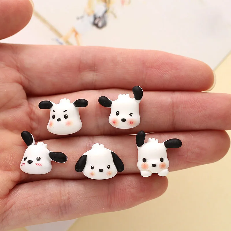 

20Pcs Cartoon Nail Sanrio Resin Charms Cute Dog Shaped Kawaii Nail Accessories For Manicure Nail Art DIY Crafts Stones Gems