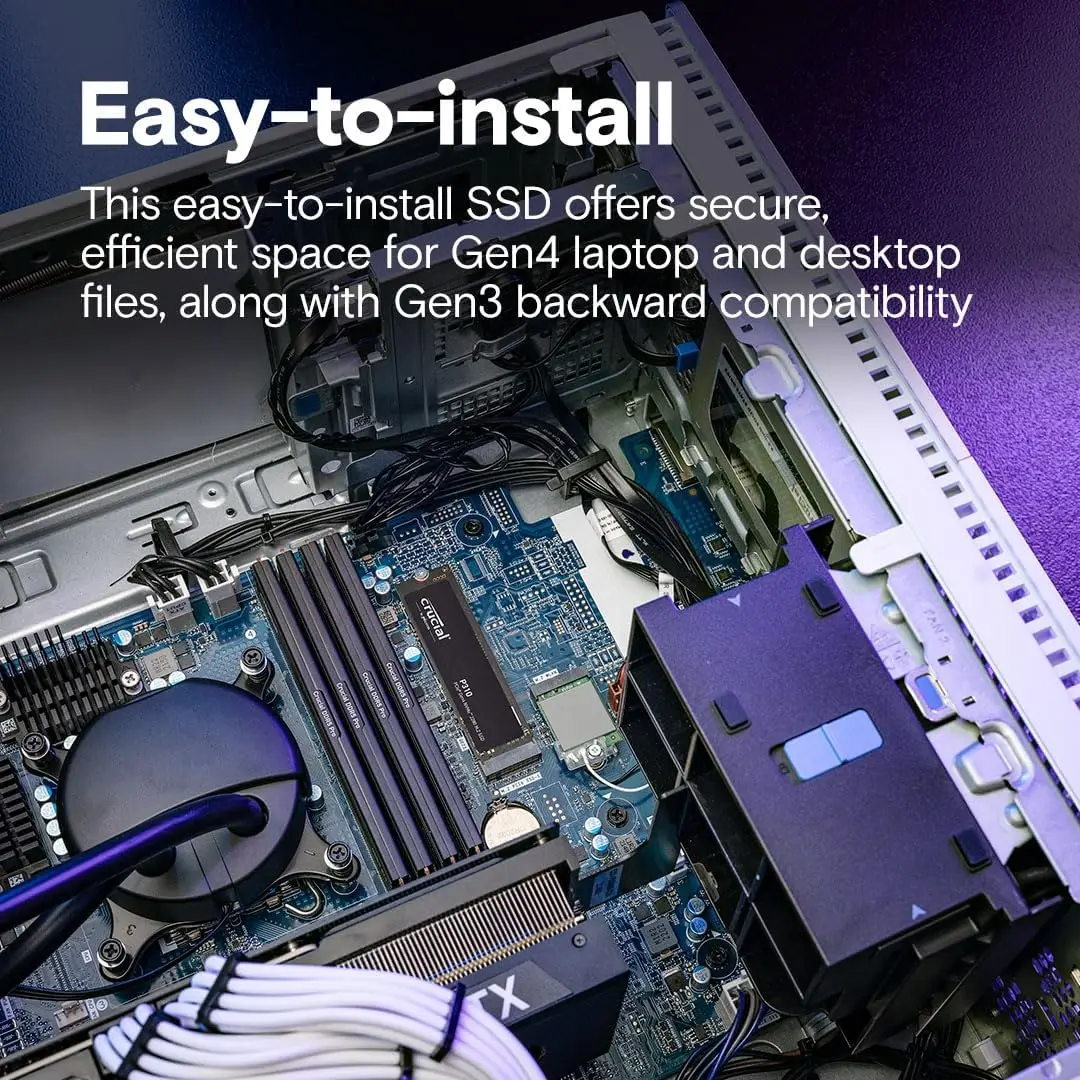 Crucial P310 500GB 1TB 2TB 2280 PCIe Gen4 3D NAND...