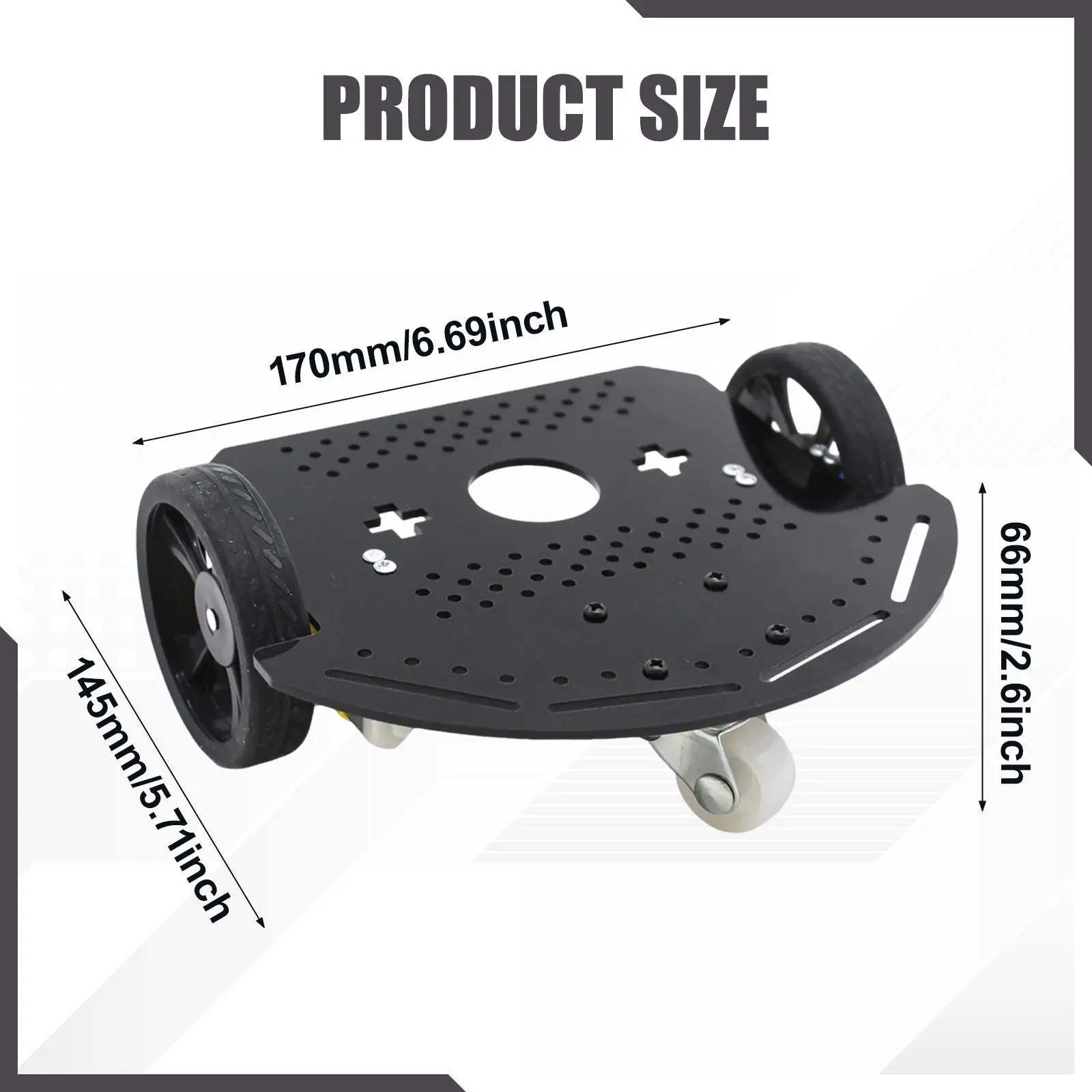2WD Smart Robot Car Chassis Replacement High Friction Nonslip with Double Motors Base Easy Installation Intelligent Vehicle Part 2WD Smart Robot Car Chassis Replacement High Friction Nonslip with Double Motors Base Easy Installation Intelligent Vehicle Part
