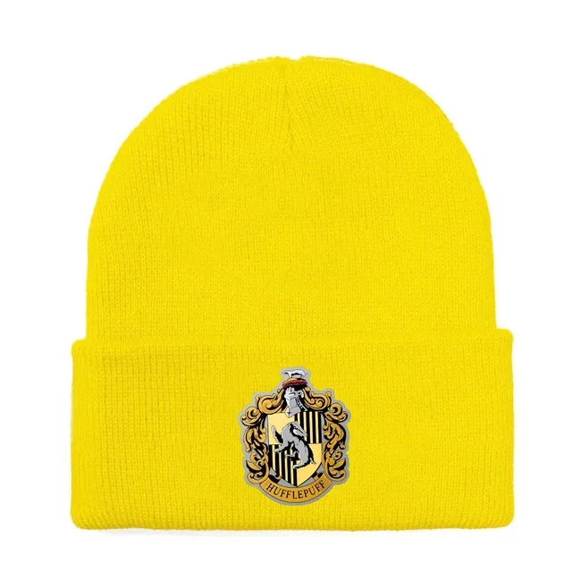 Harries Knitted Hat Hogwarts Boys and Girls Academy Badge Cosplay Hat Outdoor Sports Winter Warmth Windproof Kid's Gift