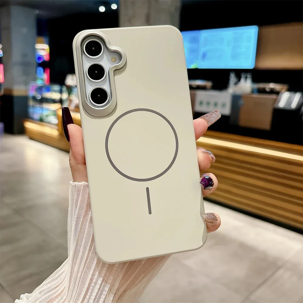 Magsafe Magnetic Matte Alloy Lens Phone Case
