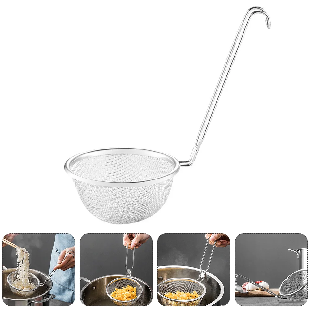 

Food Stainless Steel Colander Mesh Strainer Skimmer Frying Spoon for Cooking Kitchen Gadget