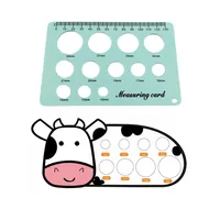 Breast Pump Nipple Silicone Ruler 12Size Nipple Diameter Breastpump Flange Circle Sizing Ruler Measuring Card Sizing Tool 1