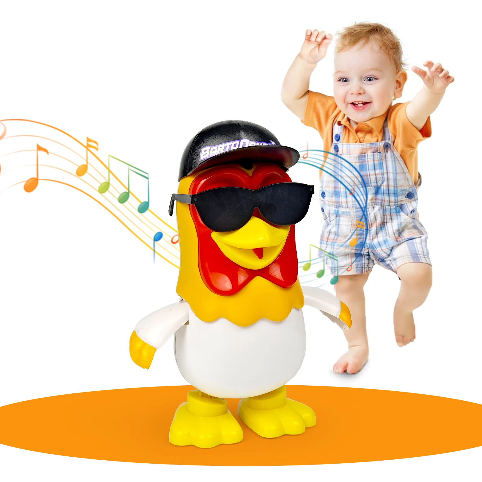 La Granja de Zenon Chicken Baby Toys Dancing Chicken Bartolito Children's toys Musical Penguin Toys Birthday Gifts plush toys,electric interactive toy