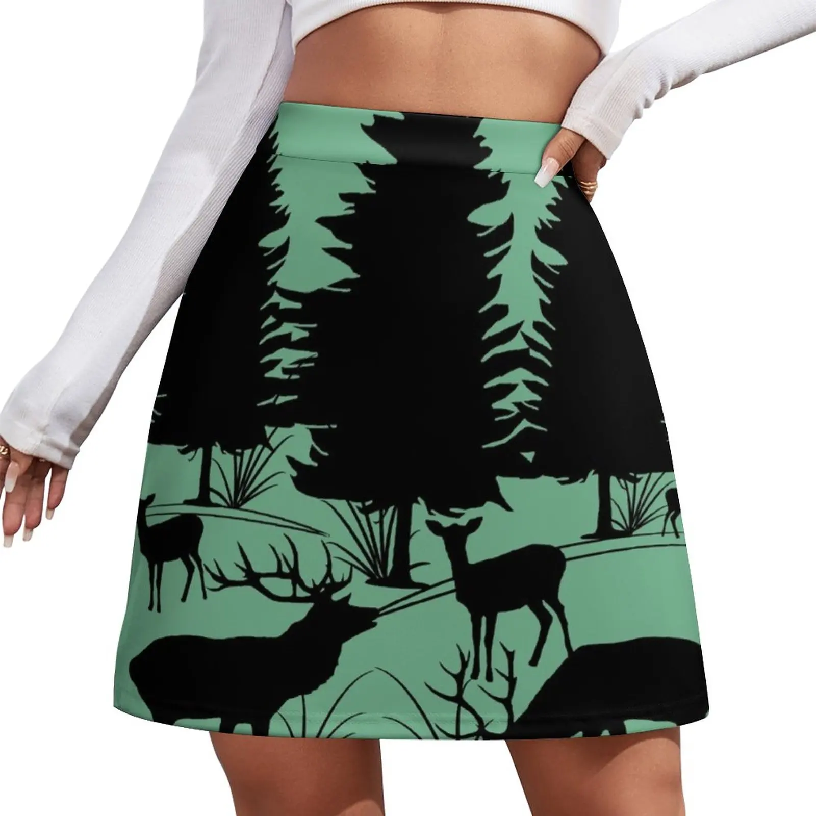 

Deer, roe deer, red deer, fallow deer, deer, roebuck, roe deer, forest Mini Skirt fairy core skirts