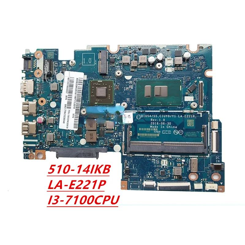 

Оригинальная оригинальная материнская плата для ноутбука Lenovo Yoga 510-14IKB протестирована на 100% хорошо