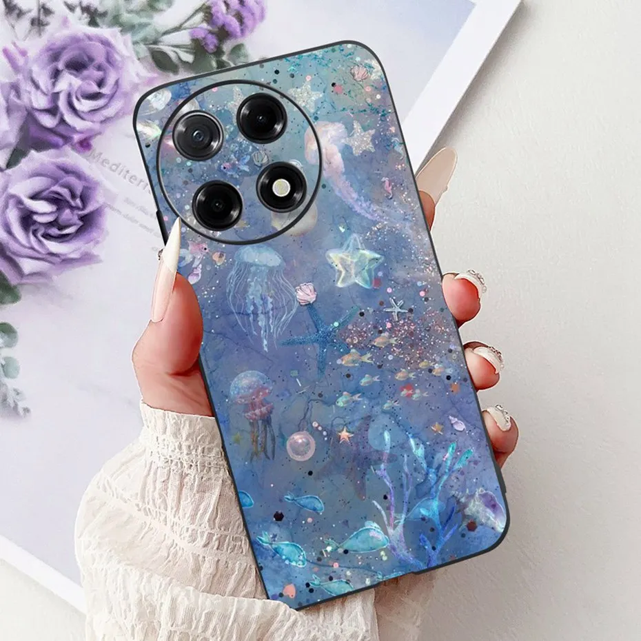 Sleek Black Silicon Soft TPU Phone Case - Modern Design Back Cover