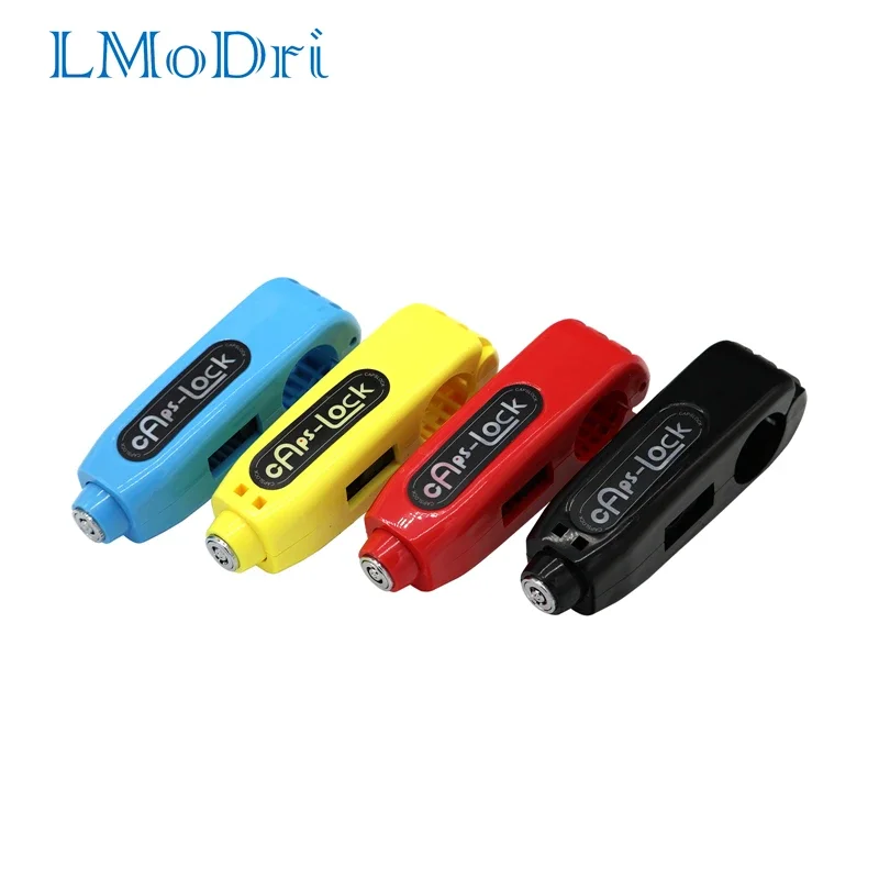 LMoDri Universal Motorcycle Lock Scooter Handlebar Safety Lock Brake Throttle Grip Anti Theft Protection Security Locks 90 degrees universal interior roll bar grab support grip roof handle burnt blue seat armrest sety protection door replacement