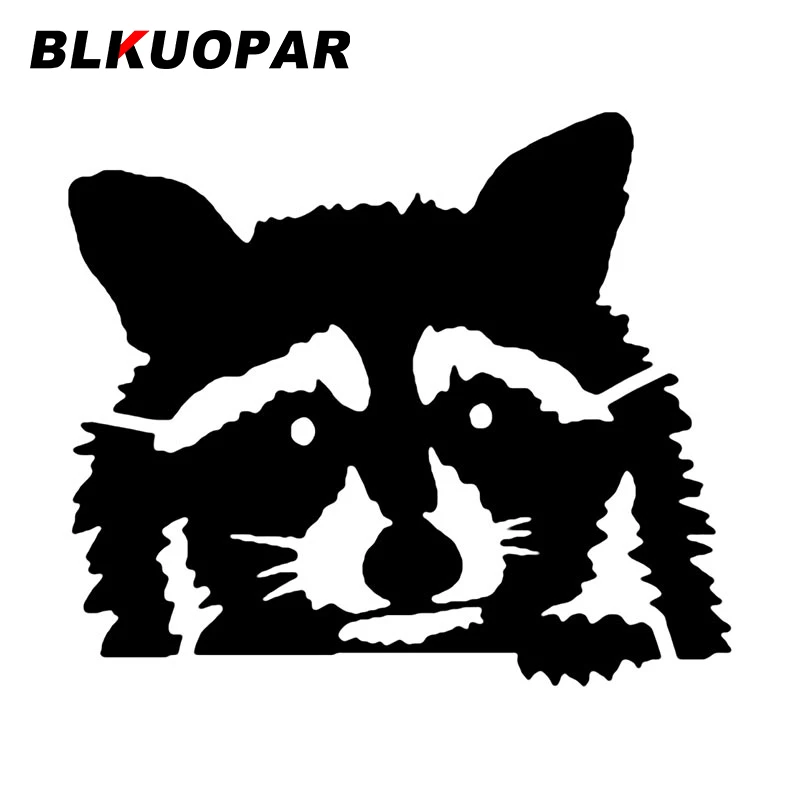 

BLKUOPAR Raccoon Peeking Car Stickers Anime Cute Creative Decal Occlusion Scratch Windows Trunk Decoration Caravan Car Lable
