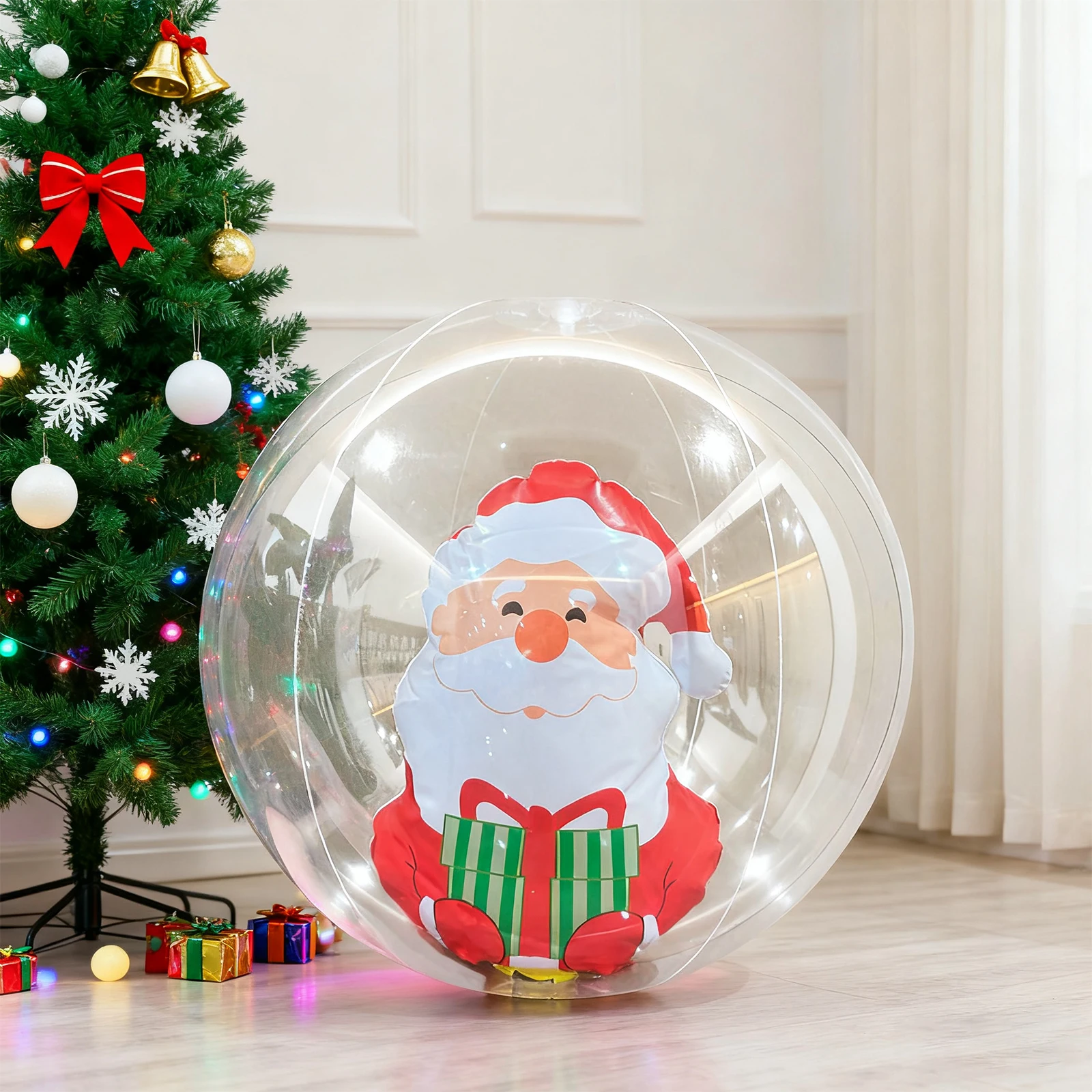 Giant Inflatable Christmas Ball Large Outdoor Decorated Ball Outdoor Christmas Decorations New Years Christmas Ornaments