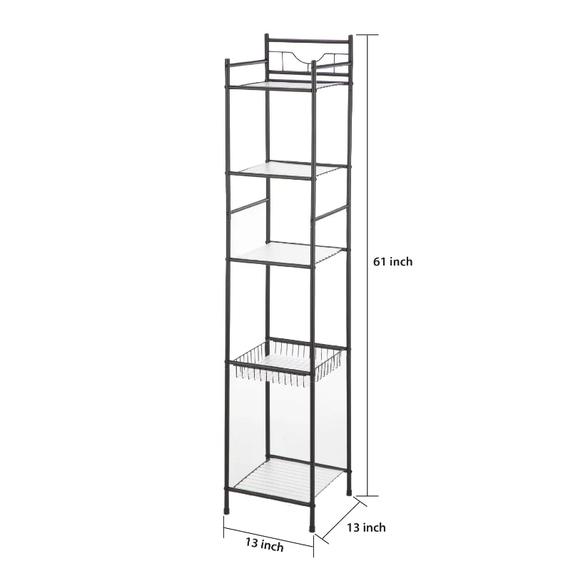 Mainstays Under the Sink Metal Storage Shelf, Satin Nickel 