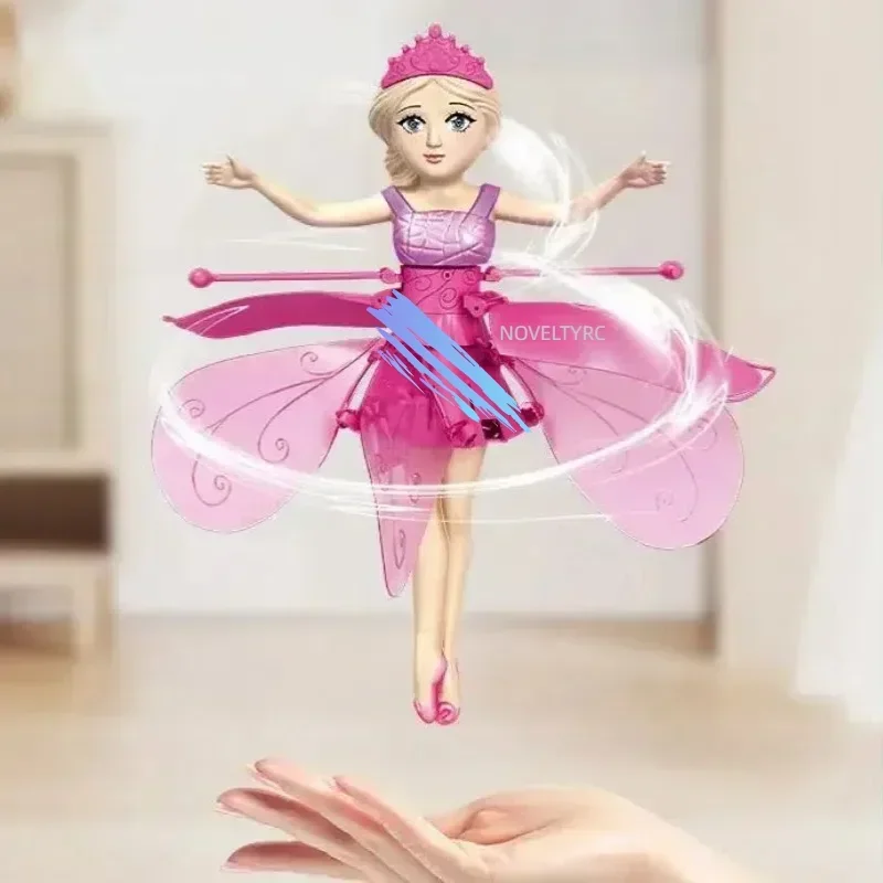Flying Doll Dancing Simulation Helicopter Gesture Induction Machine Rotating Flying Toy Luminous Children's Toy Gift Girls