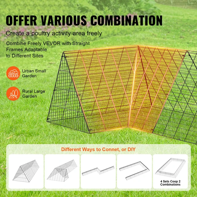 Garden bed Cover 157.5 x 39.4 x 24.2in Outside Corner Frames