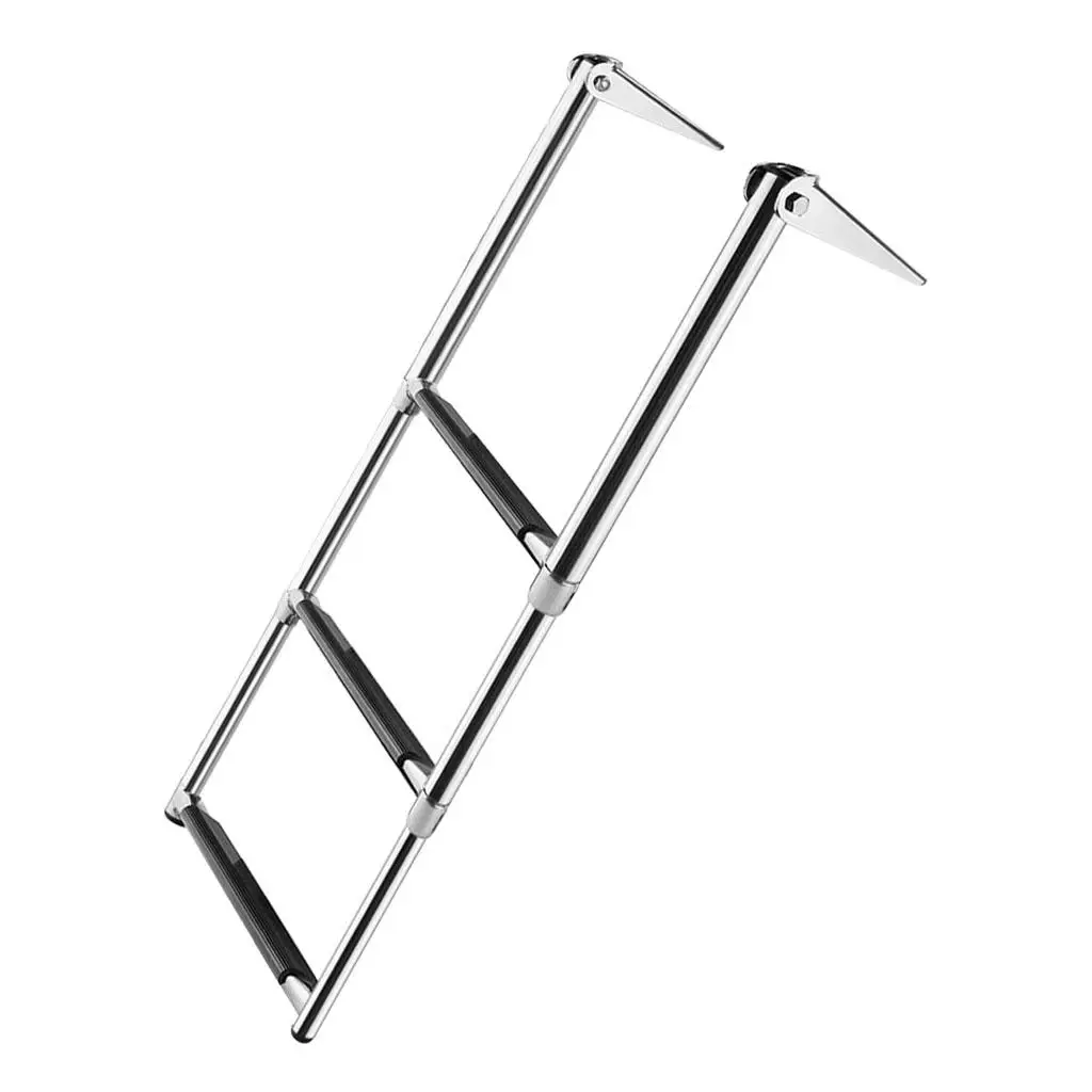 

Marine 3-Step Telescoping Extendable Boarding Ladder for Boat Yacht/Swimming