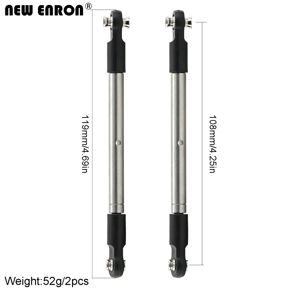 あい専用リンク 8997 Stainless Steel 119mm Front Toe Links Linkage for RC 1