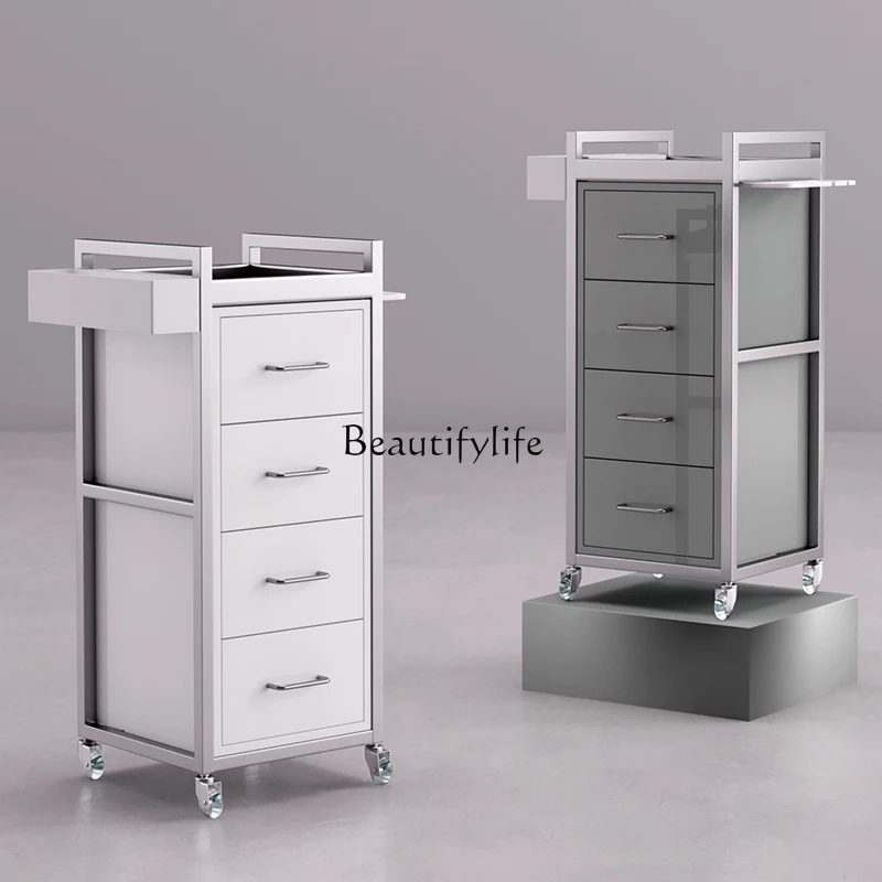 

New Barber Shop Tool Cabinet Hair Stylist Drawer Floor for Hair Salon Locker