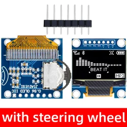 Enhanced OLED Display Module with Rotary Encoder and Dial Switch (With steering wheel)