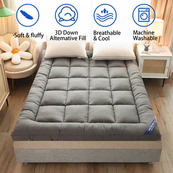 Queen Mattress Topper – 1000GSM Body Pain Relief 1