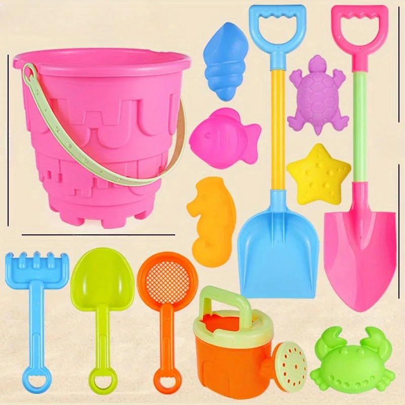 Children's Beach Toy Set Baby Playing In Water And Sand Large Sand Shovel Beach Bucket Sand Digging Tool Sand Toy Random Color 5