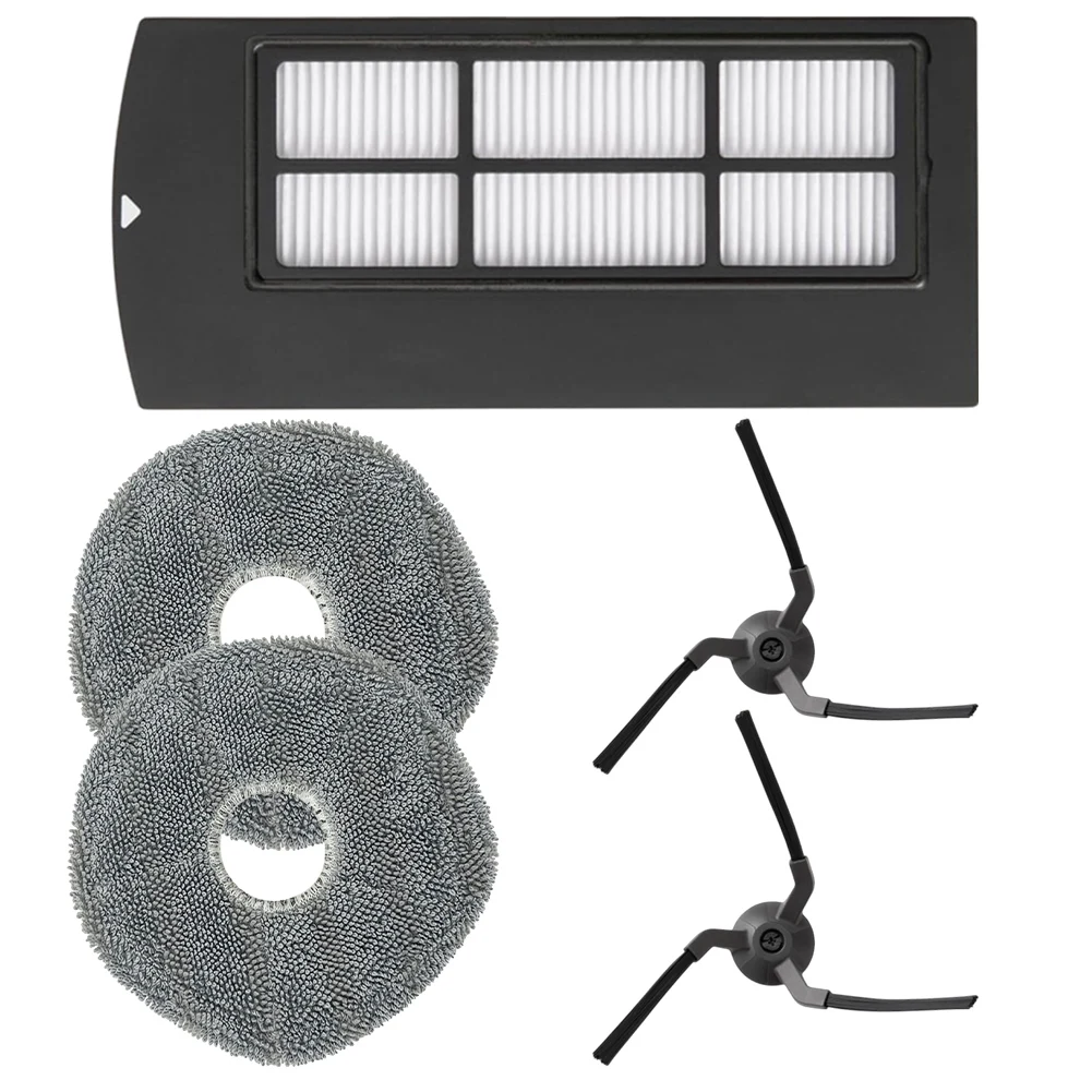 Description Picture 2 of itemSide Brush Filter Mop Cloth Pad For Clean X9 Pro Robot Vacuum Cleaner Parts Appliances Household Cleaning Tool Accessories