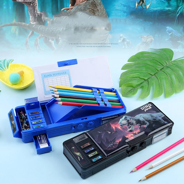 2023 New Portable Creative Pencil Case Multifunction With Password Lock  Large Capacity Pencil Case Boy Girl Trousse Scolaire - AliExpress